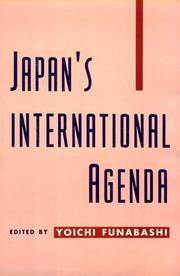 Cover of: Japan's international agenda