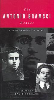 Cover of: The Gramsci reader: selected writings, 1916-1935