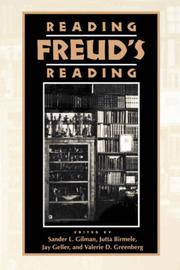 Cover of: Reading Freud's Reading (Literature & Psychoanalysis) by 