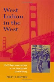 Cover of: West Indian in the West: self-representations in an immigrant community