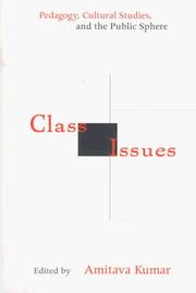 Cover of: Class Issues: Pedagogy, Cultural Studies, and the Public Sphere
