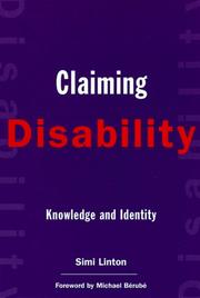Cover of: Claiming disability: knowledge and identity