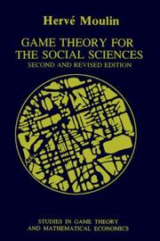 Cover of: Game theory for the social sciences