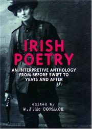Cover of: Irish Poetry: An Interpretive Anthology from Before Swift to Yeats and After