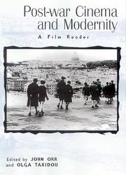 Cover of: Post-war cinema and modernity by edited by John Orr and Olga Taxidou.