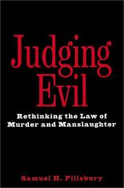Cover of: Judging Evil by Samuel H. Pillsbury