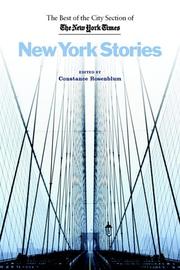 Cover of: New York stories: the best of the city section of the New York Times