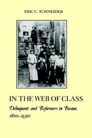 Cover of: In the Web of Class: Delinquents and Reformers in Boston, 1810s-1930s (The American Social Experience, No 22)