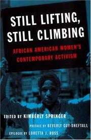 Cover of: Still Lifting, Still Climbing: African American Women's Contemporary Activism