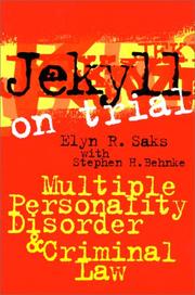Cover of: Jekyll on Trial by Elyn R. Saks, Stephen H. Behnke