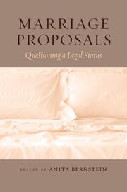 Cover of: Marriage Proposals | Anita Bernstein