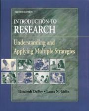 Cover of: Introduction to research by Elizabeth DePoy