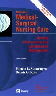 Cover of: Manual of medical-surgical nursing care: nursing interventions and collaborative management
