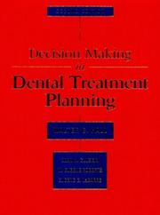 Cover of: Decision making in dental treatment planning