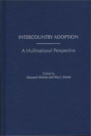 Cover of: Intercountry adoption: a multinational perspective
