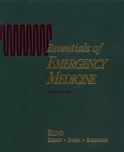 Cover of: Essentials of emergency medicine by editor-in-chief, Douglas A. Rund ; associate editors, Roger M. Barkin, Peter Rosen, George L. Sternbach.
