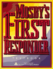 Cover of: Mosby's first responder textbook