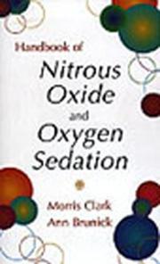 Cover of: Handbook of nitrous oxide and oxygen sedation