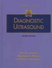 Cover of: Diagnostic ultrasound by [edited by] Carol M. Rumack, Stephanie R. Wilson, J. William Charboneau.