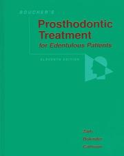 Cover of: Boucher's prosthodontic treatment for edentulous patients.