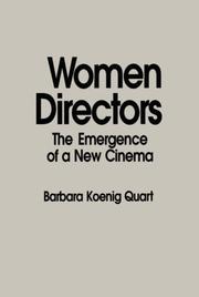 Cover of: Women Directors: The Emergence of a New Cinema
