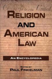 Cover of: Religion and American law: an encyclopedia