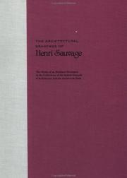 Cover of: The Architectural Drawings of Henri Sauvage  | 
