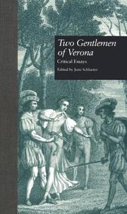 Cover of: Two Gentlemen of Verona: Critical Essays (Garland Reference Library of the Humanities)