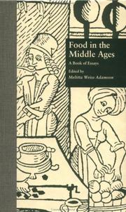 Cover of: Food in the Middle Ages by edited by Melitta Weiss Adamson.