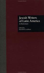 Cover of: Jewish writers of Latin America by edited by Darrell B. Lockhart.