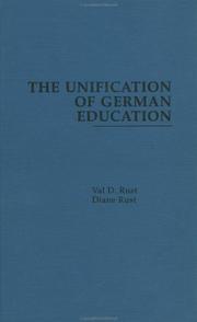 Cover of: The unification of German education