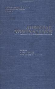 Cover of: Judicial Nominations (Federal Abortion Politics: A Documentary History)