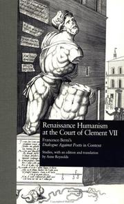 Cover of: Renaissance Humanism at the Court of Clement VII by Anne Reynolds