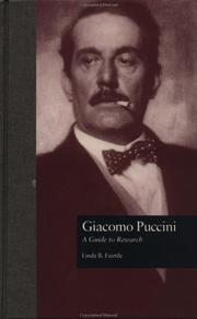 Cover of: Giacomo Puccini: a guide to research