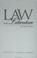 Cover of: Law and Literature