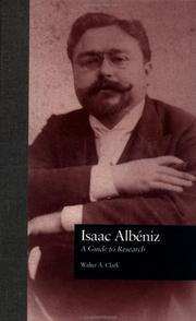 Cover of: Isaac Albéniz by Walter Aaron Clark