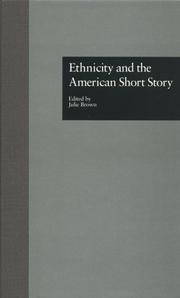 Cover of: Ethnicity and the American short story