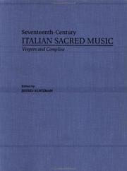 Cover of: Vesper and Compline Music for One Principal Voice (Seventeenth-Century Italian Sacred Music)