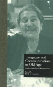 Language and Communication in Old Age by Ehernberger Ham