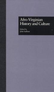 Cover of: Afro-Virginian history and culture