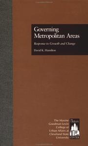 Cover of: Governing Metropolitan Areas: Response to Growth and Change (Garland Reference Library of Social Science)
