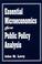 Cover of: Essential microeconomics for public policy analysis