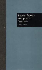 Cover of: Special needs adoptions: practice issues