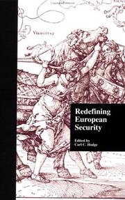 Cover of: Redefining European Security (Garland Reference Library of Social Science) by Carl C. Hodge, Carl C. Hodge