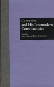 Cover of: Cervantes and His Postmodern Constituencies (Garland Reference Library of the Humanities, Vol. 2114.)