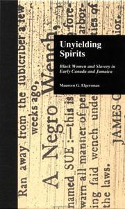 Cover of: Unyielding spirits by Maureen Elgersman Lee