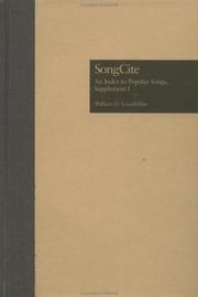 Cover of: SongCite: an index to popular songs.