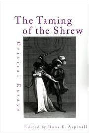 Cover of: The Taming of the shrew by edited by Dana E. Aspinall.