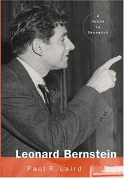 Cover of: Leonard Bernstein by Paul Laird