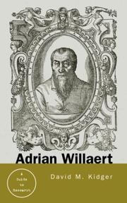 Cover of: Adrian Willaert by David Kidger